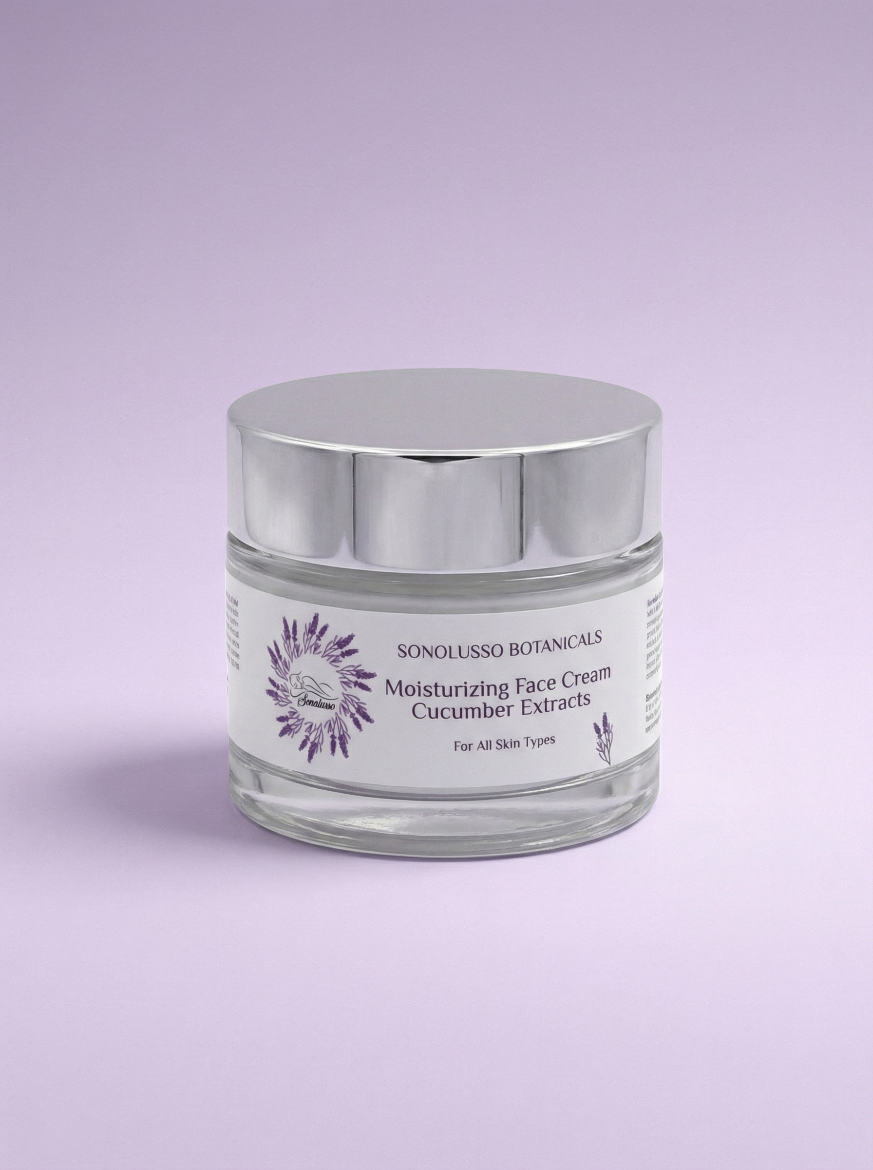 Notte Restorative Cream jar with botanical ingredients