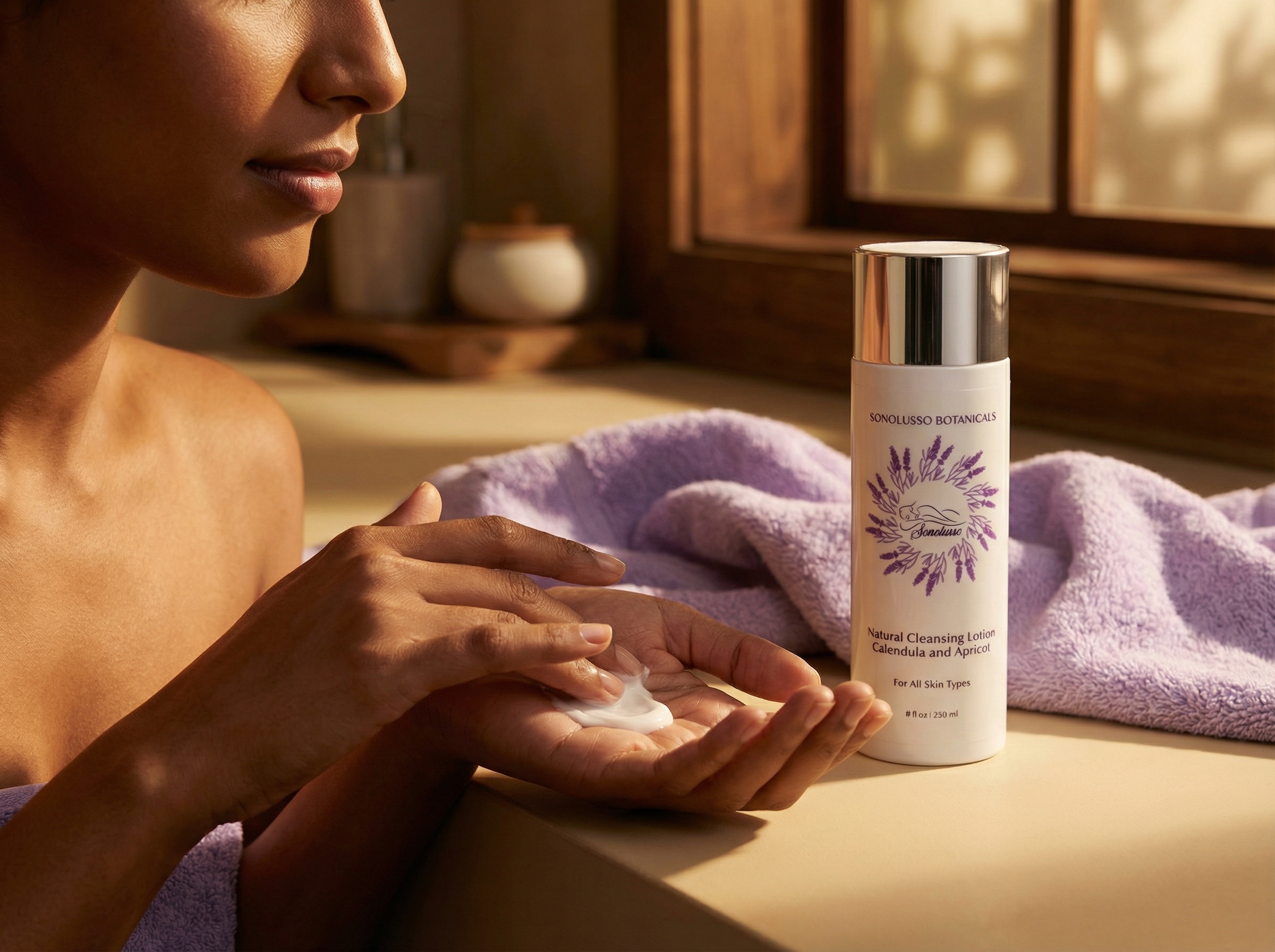 Step 2: Nourish with Natural Cleansing Lotion